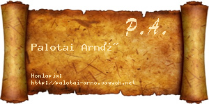 Palotai Arnó névjegykártya